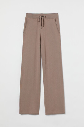 H&M Knitted cashmere-mix trousers