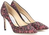 Jimmy Choo Romy 85 leather and lace p 