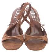 Thumbnail for your product : Christian Dior Suede Slingback Sandals