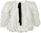 Giambattista Valli - sheer embroidered blouse - women - Soie/coton/Viscose - 42