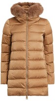 Fur-Trim A-Shape Jacket 