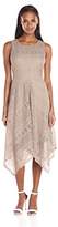Thumbnail for your product : Ronni Nicole Women's Sleevless Linear Lace Alternative Hem