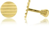 Thumbnail for your product : Torrini Stripes - 18K Yellow Gold Round Cufflinks
