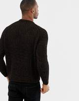 Thumbnail for your product : Pull&Bear chenille sweater in brown