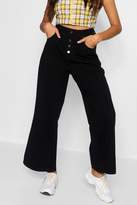Thumbnail for your product : boohoo Yanin Button Front Kick Flare Jeans