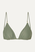 Thumbnail for your product : JADE SWIM Lido Triangle Bikini Top