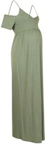 Thumbnail for your product : boohoo Maternity Cold Shoulder Maxi Dress