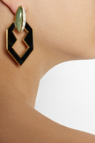Thumbnail for your product : Eddie Borgo Gold-plated, new jade and howlite earrings