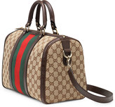 Thumbnail for your product : Gucci Vintage Web Boston Bag, Beige/Ebony/Cocoa