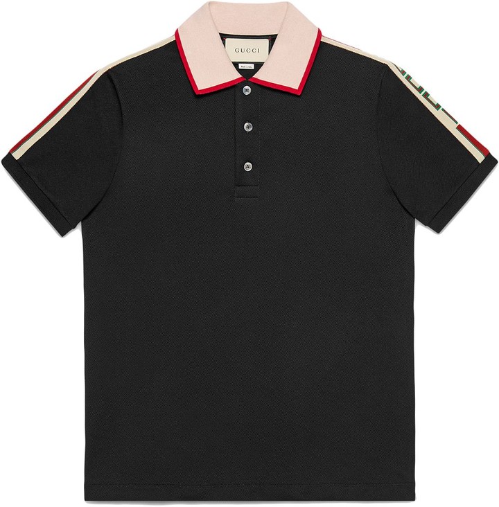 black polo gucci shirt