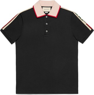 Gucci Black Stripe polo shirt