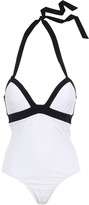 Thumbnail for your product : Heidi Klein Stretch-pique Halterneck Swimsuit