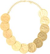 Thumbnail for your product : Kenneth Jay Lane Hammered Disc Necklace