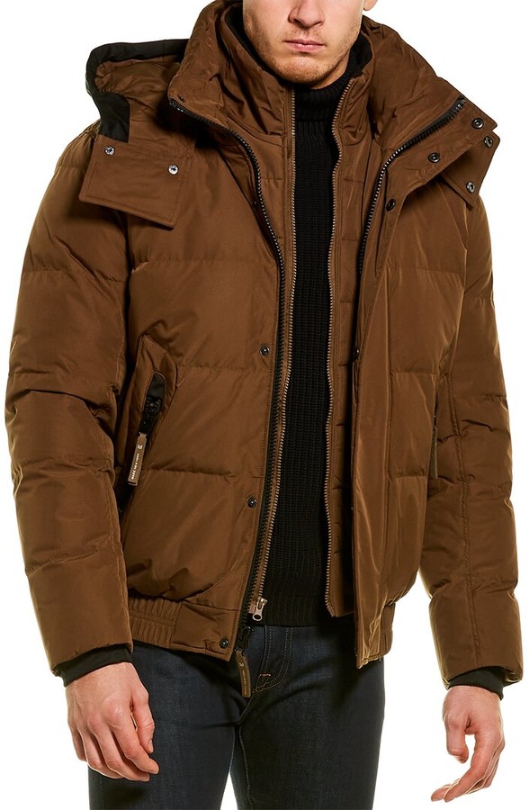 Andrew Marc Down Bomber Jacket - ShopStyle