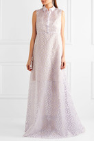 Thumbnail for your product : DELPOZO Metallic Fil Coupé Organza Gown - Lilac