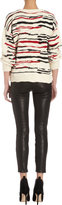 Thumbnail for your product : J Brand Bonded Stud Leather Crop Pants