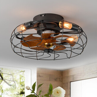 Williston Forge Arantzazu 19.6'' - Caged Ceiling Fan with Remote Control -  ShopStyle