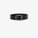 Thumbnail for your product : Saint Laurent Black Logo Buckle Leather Belt