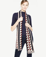 Thumbnail for your product : Ann Taylor Shimmer Geo Scarf