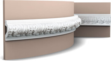 Orac Decor Flexible Polyurethane, Primed White 2 3/8" H x 78" W x 1-3/16" D Chair Rail