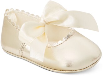 First Impressions Baby Girls Metallic Scalloped Ballet Flats, Created for Macy's
