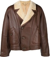 Thumbnail for your product : A.N.G.E.L.O. Vintage Cult 1980s Shearling-Lined Sheepskin Jacket