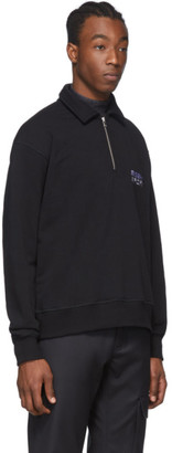 Misbhv Black Sport Half-Zip Sweater