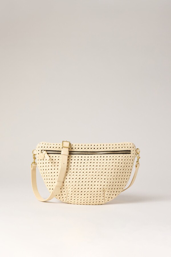 Clare Vivier Grande Cream Fanny Bag Cream