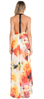 Thumbnail for your product : Alice + Olivia Ryan High Neck Leather T-Back Maxi Dress