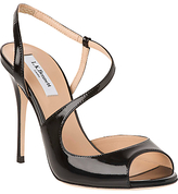 Thumbnail for your product : LK Bennett Palma Leather Asymmetric Strap Sandals