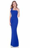 Thumbnail for your product : Terani Couture Lustrous One Shoulder Straight Neck Column Gown 1621E1508