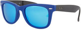 Thumbnail for your product : Ray-Ban Folding Wayfarer Sunglasses, Navy