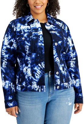 macys plus size denim jacket