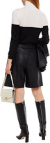 Thumbnail for your product : Sara Battaglia Faux leather shorts