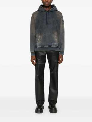【DIESEL】D-Um-Rib Track Men's Sweatshirt in Track Denim | Blue | Diesel