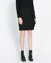 Thumbnail for your product : Zara 29489 Pencil Skirt With Ruffle