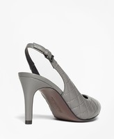 Thumbnail for your product : Brooks Brothers Quilted Leather Slingbacks