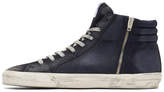 Thumbnail for your product : Golden Goose Navy Denim Slide High-Top Sneakers