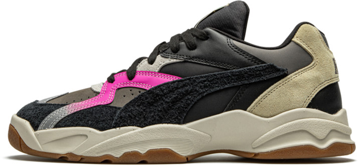 pink and gold puma shoes