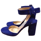 Thumbnail for your product : Prada Blue Suede Sandals