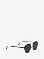 Thumbnail for your product : Alexander McQueen Skull Panthos Metal Sunglasses