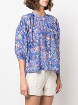 Thumbnail for your product : CHUFY Abstract-Print Long-Sleeve Blouse