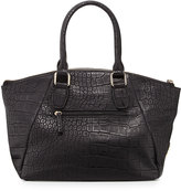 Thumbnail for your product : Christian Lacroix CXL by Nice Faux-Croc Satchel Bag, Black