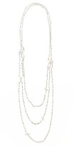 Thumbnail for your product : Kenneth Jay Lane Baguette Triple Row Necklace