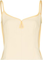 Thumbnail for your product : PARIS GEORGIA Marlo sweetheart-neck top