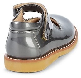 Elephantito Kid's Scallop Patent Leather Mary Jane Flats