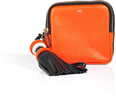 Thumbnail for your product : Anya Hindmarch Leather All Sorts Square Clutch in Orange