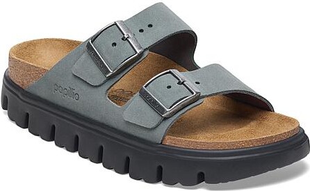 Birkenstock Papillio Arizona Chunky Platform Sandal- Zinfandel or Gray - Gray/Grey - 10/10.5