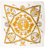Thumbnail for your product : Hermes Princes du Soleil Levant Silk Jacquard Scarf