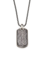 Thumbnail for your product : David Yurman Tag Me Sterling Silver Necklace